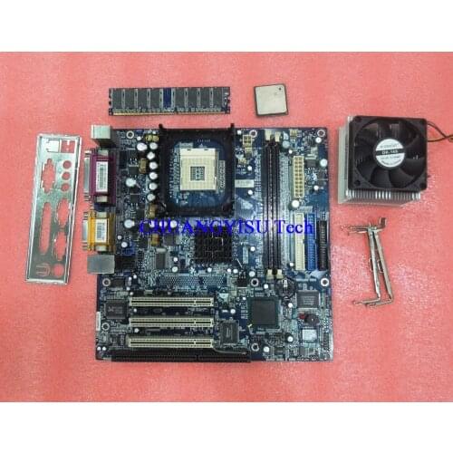 Free ship for QDI MS-6555 845GL 845GV motherboard with 1 ISA slots,1 COM,2 IDE,3PCI,socket 478,free CPU memory and fan