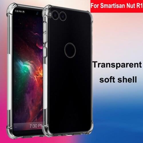 Coque For Smartisan Nut R1 Case Capa Soft Transparent TPU Airbag drop Cover Phone Cases For Smartisan NutR1 DE106 back shell
