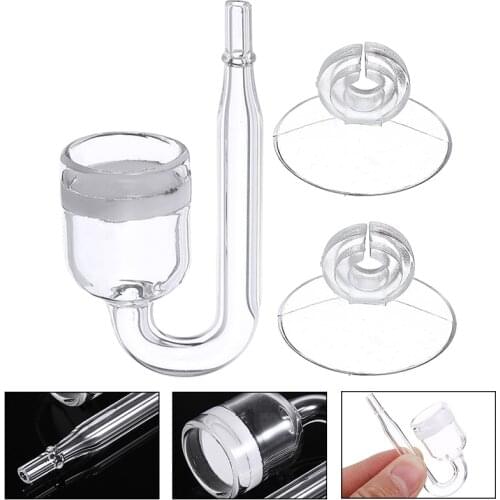 1PC Fish Tank CO2 Diffuser with Ceramic Disc 2pcs Suction Cups for Aquarium Fish Tank