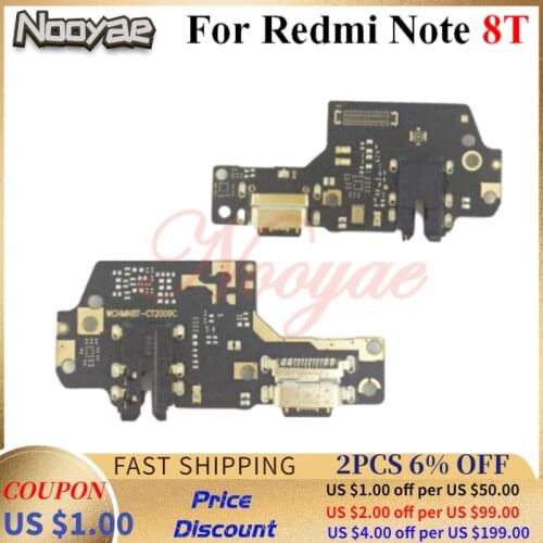 For Xiaomi Redmi Note 8T USB Dock Charger Port Charging Flex Cable Microphone Board