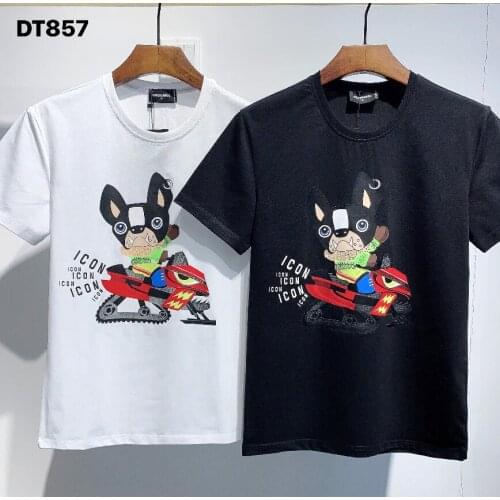 DSQUARED2-Cartoon logo Genuine cotton material, mens and womens clothing DT857