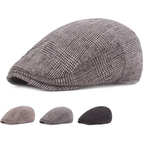 Cotton cap hat for man Ivy Flat Cap For artists Men Women black Casual Driver Cabbie Elastic Adjustable Boina Berets Summer 2021