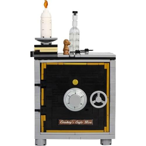 Stron Box Decrypt Box Building BlocksTreasure Box Coffer Safe Block Model Creativity Bricks Bulk Model Educational Kids Toys