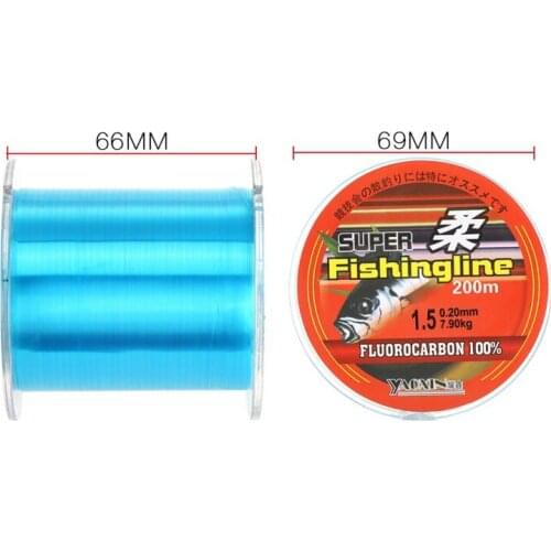 500m Blue Nylon Fishing Line Fluorocarbon Coated Monofilament for Outdoor Fishing tool