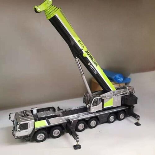 1:50 Scale ZOOMLION QAY-220 Crane Model Metal Diecast Toy Truck Alloy Engineering Vehicle for Collection Gift Display Souvenir