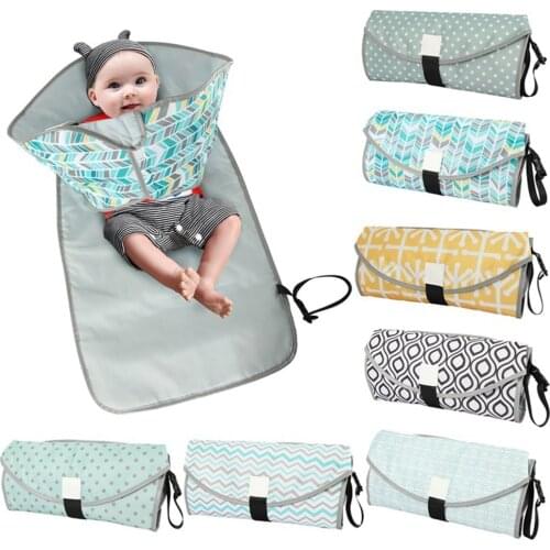3 in 1 Multifunctional Portable Baby Baby Foldable Changing Pad Waterproof Diaper Bag Diaper Changing Pad Outdoor Travel