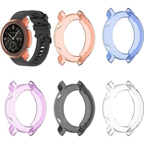 Soft TPU Watch Case Cover for Amazfit GTR 42mm Shell Frame Bumper Smartwatch Accessories