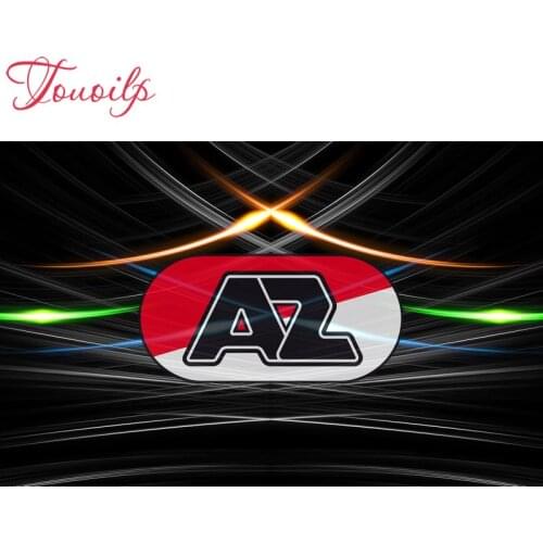 Touoilp 5D diamond embroidery square&round diamond sets decorative diy Football team logo AJAX AZ 5d diamond painting mountain