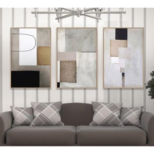 Nordic Morden Abstract Geometry Line Wall Art Canvas Painting Art Poster Print Wall Picture for Living Room Home Decoration