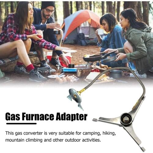 Outdoor Camping Gas Stove Adapter Burner Folding Electronic Stove Hiking Portable Foldable Split Stoves Connecting Device Pretty