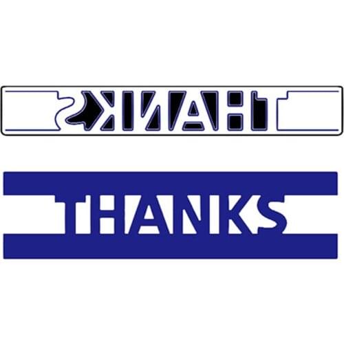 THANKS English Word Stencil Metal Cutting Dies Cut DIY Scrapbooking Album Crafts Supplies Paper Cards Making Dies New 2018 Die