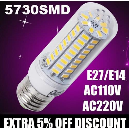 E27 LED Bulb E14 LED Lamp 220V Corn Bulb Warm White Cold White 24 36 48 56 69 72LEDs for Home Modern Living Room LED Light bulb