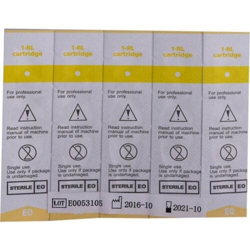 Tattoo needle 70pcs/Lot Mixed Sterilized Tattoo Machine Permanent Makeup Needles Tips for Eyebrow lip 1RL Eyebrow Microblading