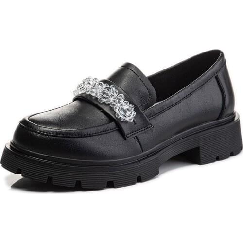 Genuine Leather Luxury Shoes Womens Loafers Pumps Platform Shoes Woman Wedges Designer Sneakers Women Heels Fashion Party Shoe