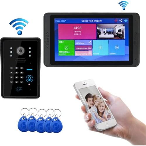 Video Intercom Wifi IP Camera Video Door Phone Support Face Recognition unlock Smart Phone