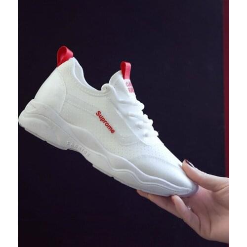 Autumn New Womens Shoes round Head Breathable Non-Slip Shallow Mouth Lace-up Cutout Breathable Womens Shoes