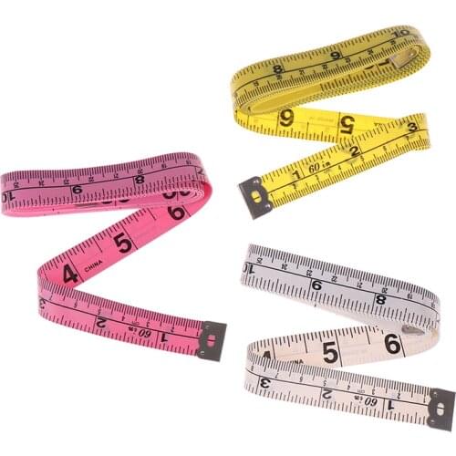150cm 60" Vinyl Tape Measure Tailor tool Clothes Measure Measurement Ruler Waist Size Standard Tape 2021