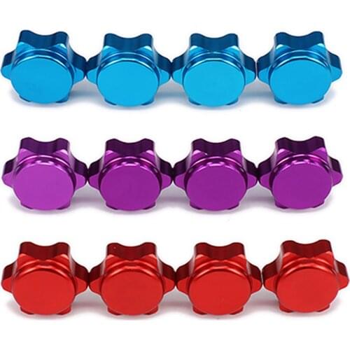 17Mm Aluminium Wiel Hub Hex Moer Fijne Anti-Stofkap Voor 1/8 Rc Hobby Auto Buggytruck Hop-up Onderdelen Hsp Axiale Hpi Traxxas H