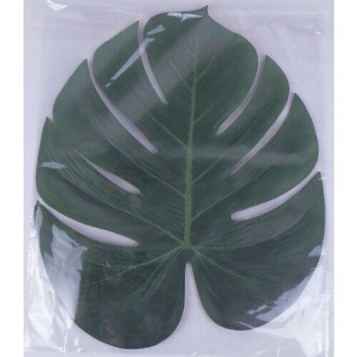 240pcs 35X29cm Artificial Palm Leaves Tropical Palm Leaf Matting for Hawaiin Luau Party Wedding Decoration Hawaiin Theme ZA5503