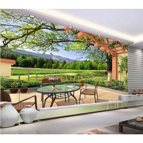 3d wallpaper custom mural non-woven Stereoscopic 3 d landscape painting the living room TV setting wall wallpaper for walls 3d