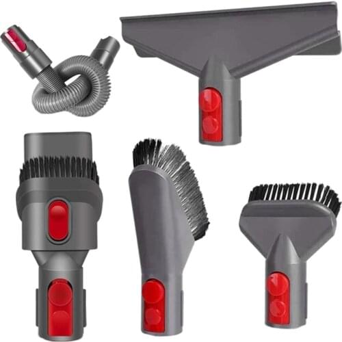 6Pcs Vacuum Cleaner Accessories Attachment Kit for Dyson V7 V8 V10 V11 Compatible Washable Reusable Suck Soft Brush Head
