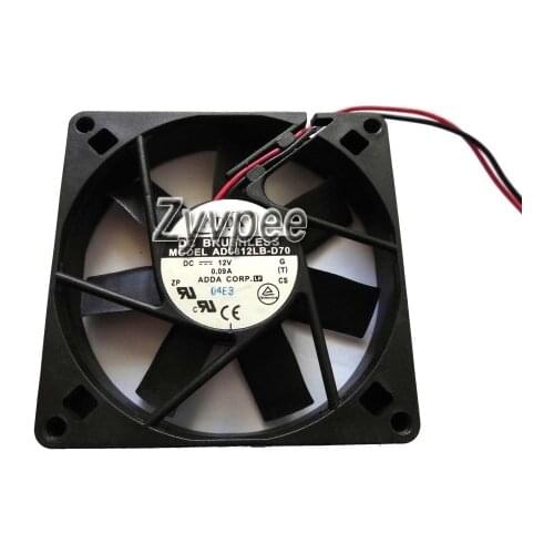 80X80X15MM AD0812LB-D70 12V 0.09A 2Wires 8CM Cooling Fan