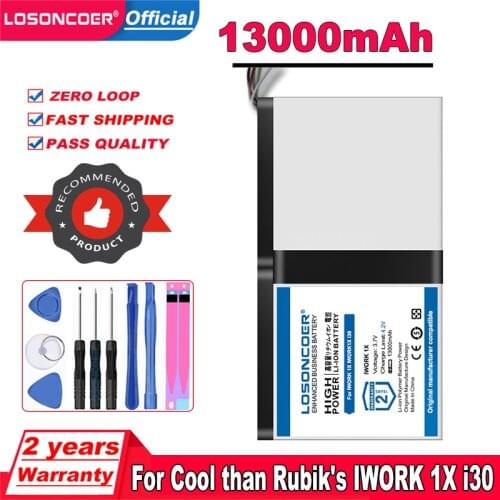 LOSONCOER Top Brand 100% New 13000mAh Tablet Battery For Cube IWORK 1X IWORK1X i30