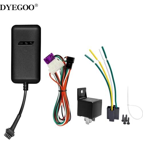 DYEGOO Remote power off ACC detection with SIM battery inside vehicle gps tracker with SMS command GT02D