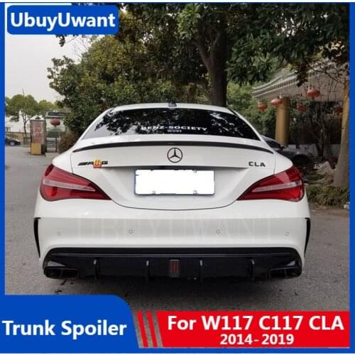 Car Spoiler For 2014-2019 Mercedes Cla C117 W117 High Quality ABS Rear Wing Spoiler for Mercedes Benz Cla Cla220 Cla200 Cla45