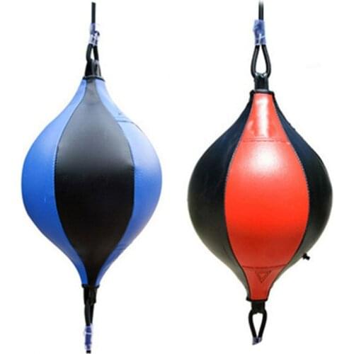 Boxing Ball PU Punching Ball With Inflator Pump Hook Double End Bag Reflex Speed Training MMA Home Gym Fitness Kids Men Women