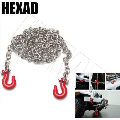 1:10 RC Crawler Accessories Tow Chain With Trailer Hook For Axial SCX10 RC Car Accessories RC Parts High Quality