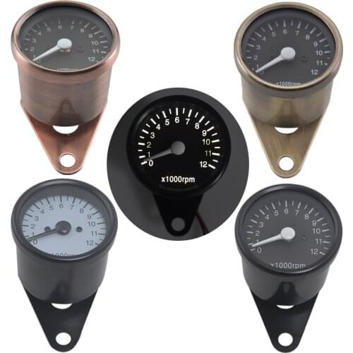 Motorcycle LCD Digital Speedometer Odometer Tachometer Backlight 12000RPM Gauges Universal For Harley Honda Yamaha BMW