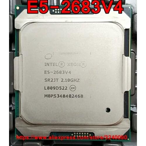 Intel Xeon CPU E5-2683V4 SR2JT 2.10GHz 16-Cores 40M LGA2011-3 E5-2683 V4 processor E5 2683V4 free shipping E5 2683 V4
