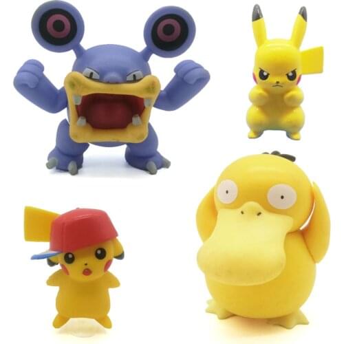 Original Toy Pokemon Figures Action Hobbies Pikachu Charmander Anime Figure Party Cake Ornaments Trinket Children Birthday Gift