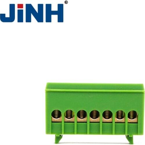 JHS02 SERIES 6*9 brass bus bar terminal block screw terminal block connector