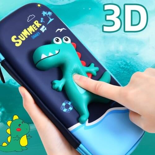 Creative Childrens Pencil Case Cute 3D Cartoon Waterproof Pencil Bag Kids Pupil School Stationery Box
