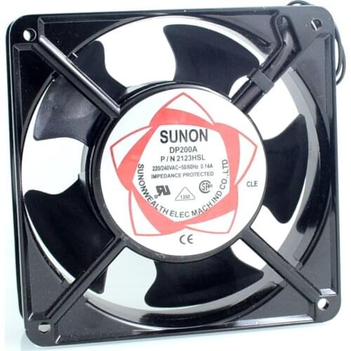 Cabinet cooling fan DP200A P / N 2123HSL 220V 0.14A Axial Fans 120 * 120 * 38mm