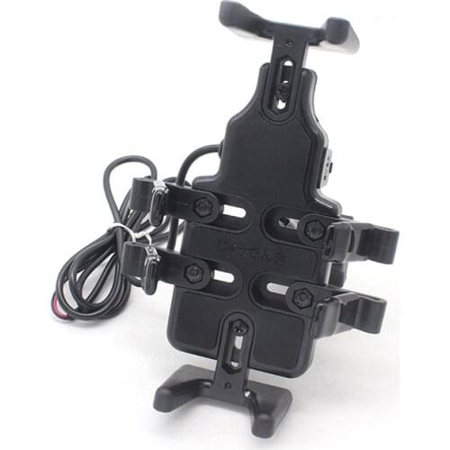 Newest Motorcycle Phone Stand Holder 360 Rotatable Phone Bracket With USB Charger Universal for All Motorcycle Bikes Motorbikes