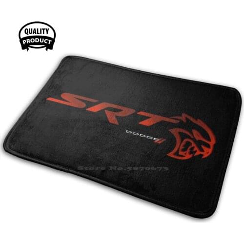 New Srt Hellcat Logo 3D Soft Non-Slip Mat Rug Carpet Cushion Srt Hellcat Logo Srt Challenger Charger Muscle Car American Car