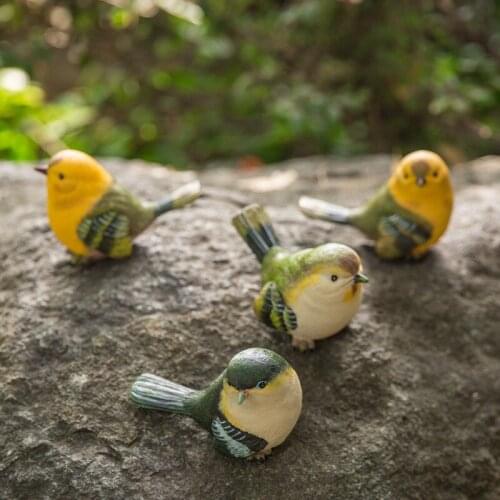 Creative New Products Garden Balcony Gardening Birds Resin Crafts Decoration Home Adornment Living Room Bedroom Desktop Ornament