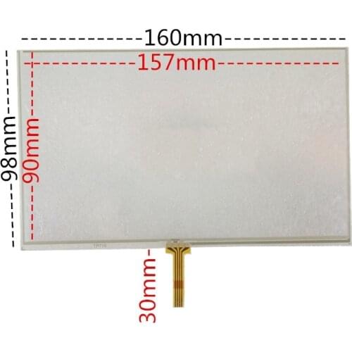 New 7 inch navigation touch screen E lu hang 160*98 portable navigation DVD touch screen welding port