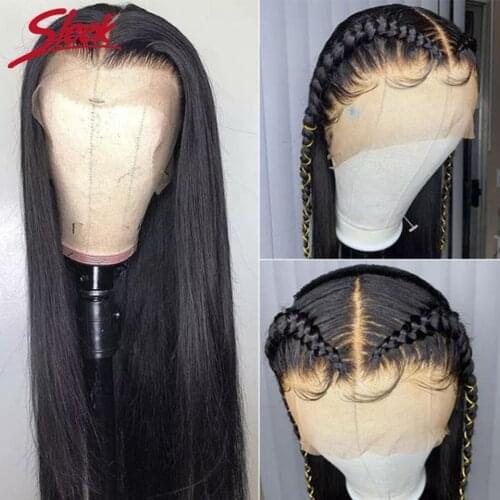 360 Lace Frontal Wig Human Hair Pre Plucke For Black Women Brazilian Straight Lace Front Human Hair Wigs 360 Lace Frontal Wig