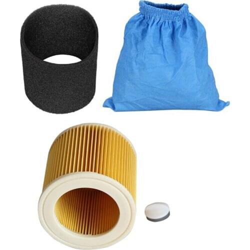Textile Filter Bags Wet and Dry Foam Filter HEPA Filter for Karcher MV1 WD1 WD2 WD3 Vacuum Cleaner Vacuum Cleaner Parts