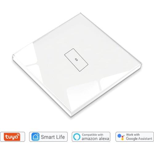Tuya Smart Life WiFi Touch Switch Glass Panel Voice Control Google Home Alexa Echo App Remote Control ON OFF Waterproof