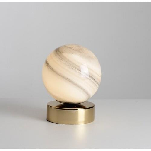 Nordic table lamp earth modern creative living room bar decoration lamp designer moon bedroom bedside table lamp