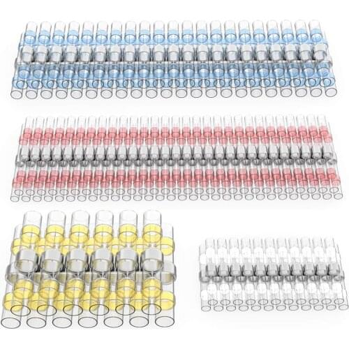 Solder Seal Wire Connectors, Heat Shrink Butt Connectors, Waterproof and Insulated Electrical Wire Terminals, Butt Splice