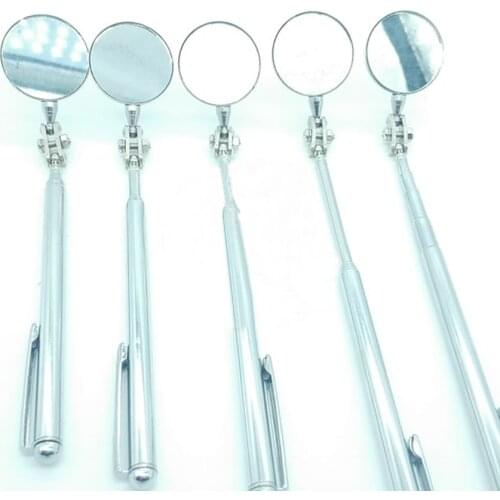 8 Inch Automotive Maintenance Inspection Mirror Universal Sturdy Telescopic Reflector Size Welding Chassis Inspection Mirror