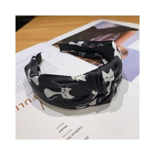 2021 NEW High Quality Big Bow Womens Simple Wide-brimmed Hairpin Satin Western Style Headband Headwear Wholesale/ Drop Shipping