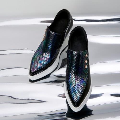 Zapatos mujer new spring flat platform shoes womens loafers genuine leather Thick bottom sneakers womens casual shoes