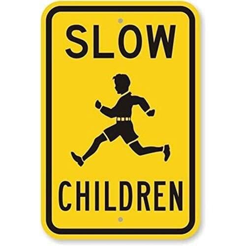 Tin Sign Great Aluminum Sign When Signals are Flashing Both Directions Stop School Bus Indoor Outdoor Metal Sign Vintag